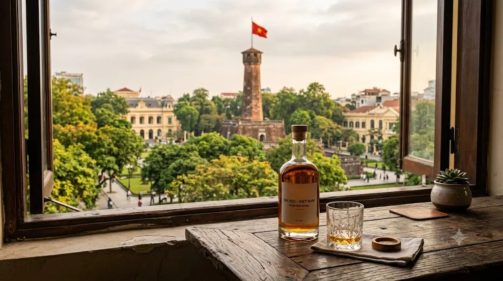 Thu mua rượu ngoại tại Ba Đình view Cột cờ Hà Nội