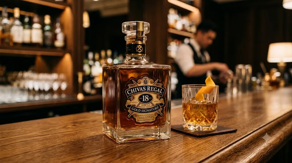 Chai whisky Chivas Regal 18 năm Gold Signature