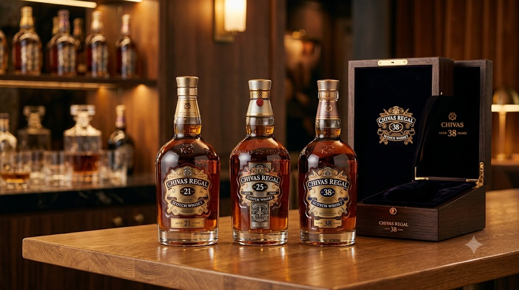 Bảng giá thu mua Chivas Regal 21, 25, 38 năm
