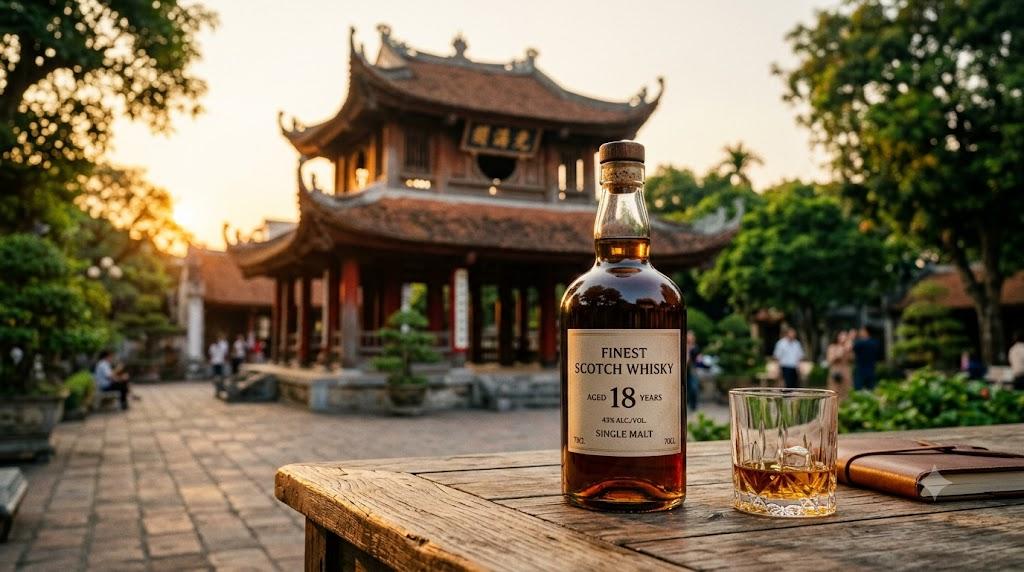 Thu mua rượu ngoại tại Đống Đa view Văn Miếu