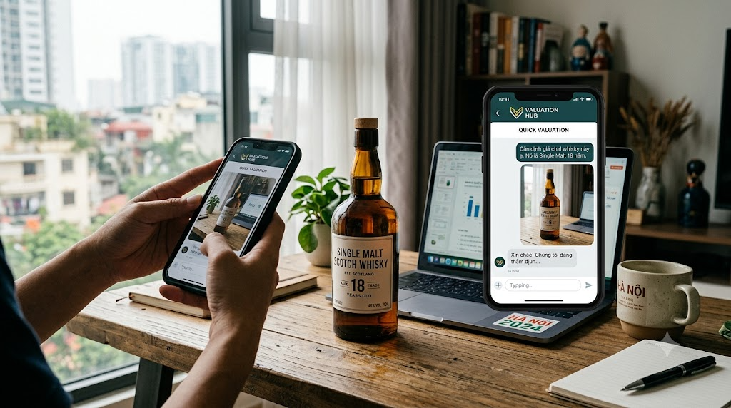 Định giá rượu ngoại nhanh online tại Hà Nội