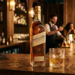 Chai rượu Johnnie Walker Gold Label Reserve trên quầy bar