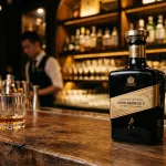 Chai rượu Johnnie Walker King George V Blended Scotch Whisky trên quầy bar