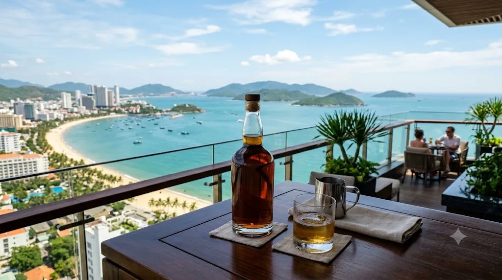 Thu mua rượu ngoại tại Nha Trang view vịnh biển