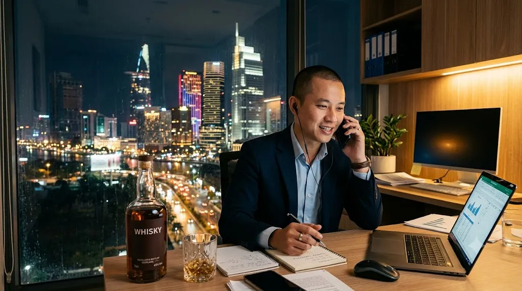 Thu mua rượu tây tại TP.HCM ban đêm
