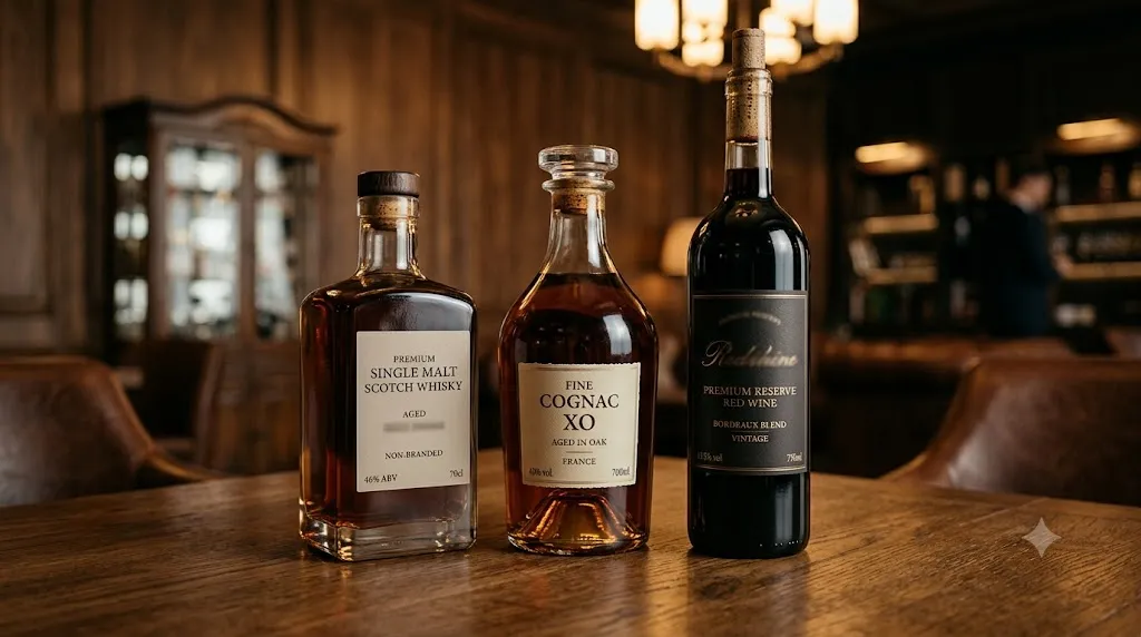 So sánh giữ giá: Whisky, Cognac, Vang