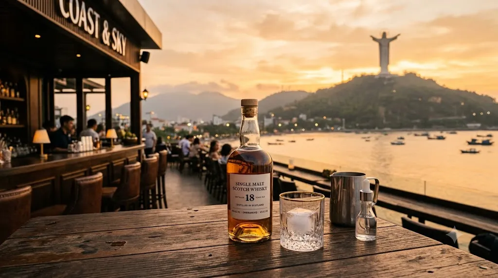 Thu mua rượu ngoại tại Vũng Tàu hoàng hôn